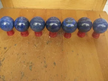 

SEVEN AAA++ NATURAL Pretty Lapis Lazuli Quartz BALL 1.57 inch Crystal Sphere Orb Healing