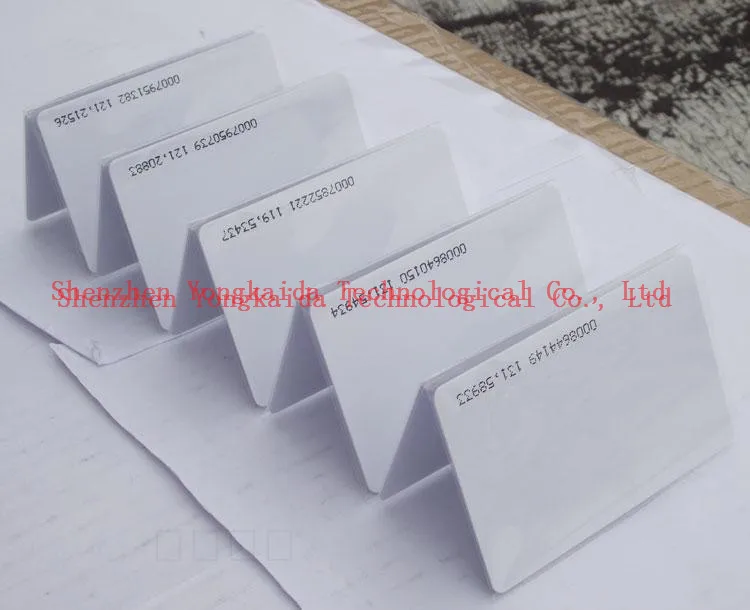 500 шт./лот 125 кГц Печатный ПВХ RFID смарт-карты TK4100/EM4100 пустой ПВХ em RFID карты
