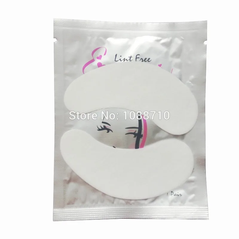 

Free Shipping South Korea 100 Pairs lint free Silk Eye Patch Eyelash Lash Extension Tool Supply under eye patch