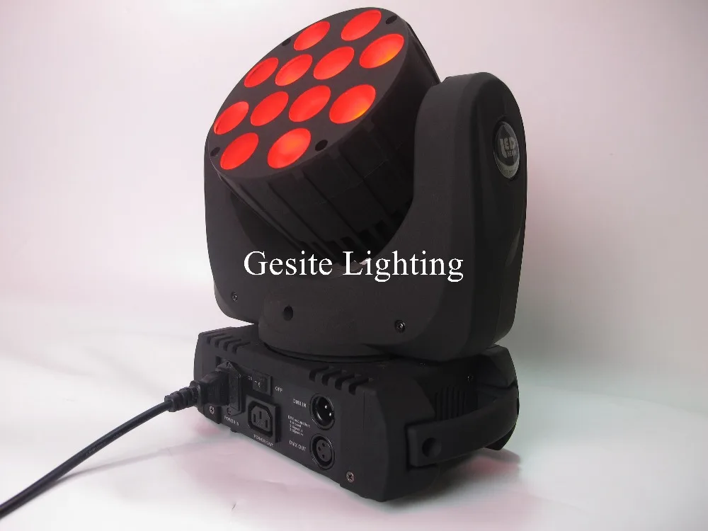 4pcs/lot led wash beam Moving Head Light 12x12W RGBW Quad LEDs | Лампы и освещение