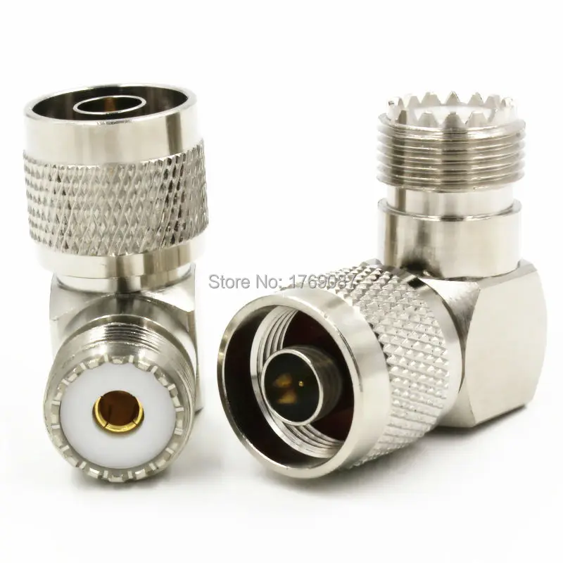 

1pce UHF SO239 SO-239 Female to N Male Right Angle RF Adapter Connector