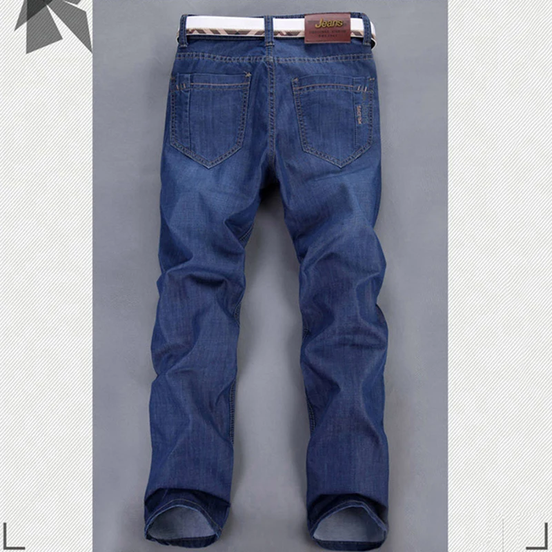 Осенние мужские джинсы Мужская Корейская версия обычные Молодежные повседневные длинные прямые брюки мужские рабочие брендовые высококачественные походные Мужские штаны