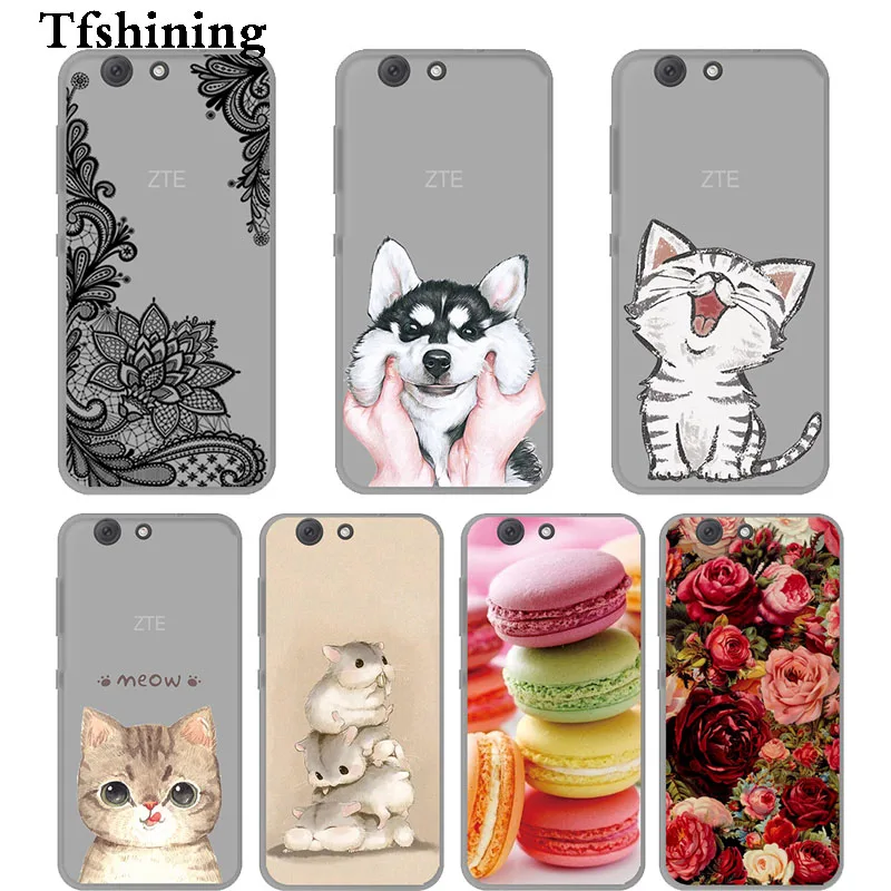 Tfshining New Soft Silicone TPU Phone Case For ZTE Blade Z10 A512 5.2&quotPainting Cover House / Fudas Capas |