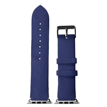 

38mm Dark Blue Color Silicone Jelly Rubber Elegant Watch Band Replacement for Apple iWatch WB1105P38JB