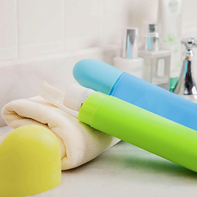 1Pcs Portable Travel Toothpaste Toothbrush Holder Cap Case Household Storage Cup Outdoor Bathroom Accessories | Дом и сад