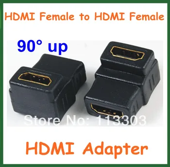

5pcs HDMI Female to HDMI Female 90 Degree Up Angle Adapter HDMI Extend Cable Converter Connector