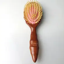 Высококачественная Массажная расческа, деревянная кисть, плоская щетка для волос, GIC-HB561