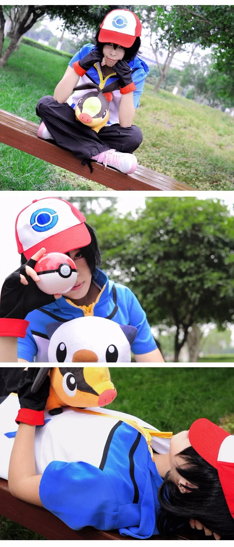 Новинка г.; OHCOS Kids Pokemon Ash Ketchum; тренировочный костюм одежда косплей из полиэстера для мальчиков и девочек; костюм на Хэллоуин