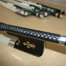 Качество углеродного волокна Виолончель Лук Ebony резные качество хвоща