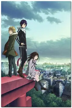 

NICOLESHENTING Noragami Yato Yukine Hot Anime Art Silk Poster Print 12X18 20X30 24x36 inches Home Bedroom Decor 005
