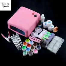 Gustala 36 Вт набор инструментов для нейл-арта набор гель-лака УФ-светодиодный ультрафиолетовые лампы для сушки ногтей сушилка маникюрный Топ набор гель для ногтей Инструменты