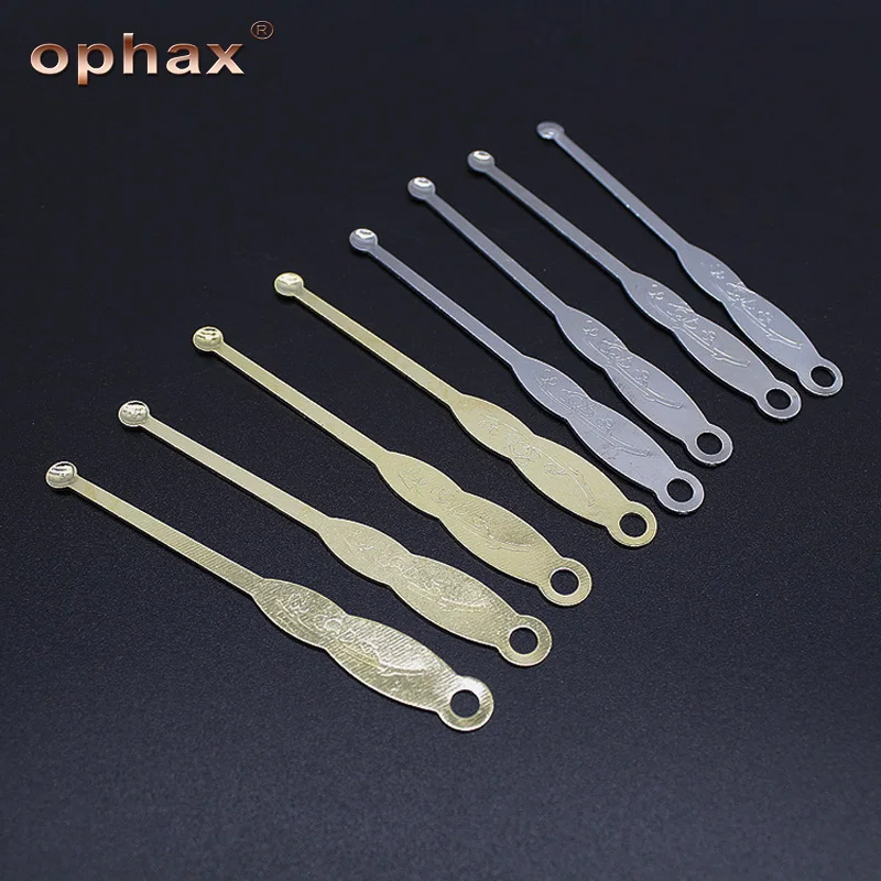 

OPHAX 10Pcs Durable Stainless Steel Ear Wax Pickers Cleaner Earpick Wax Remover Cleaner Curette Ear Pick Ear Spoon Health