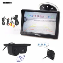 DIYSECUR Wired 5inch Color TFT LCD Car Monitor Waterproof Parking font b Radar b font Sensor