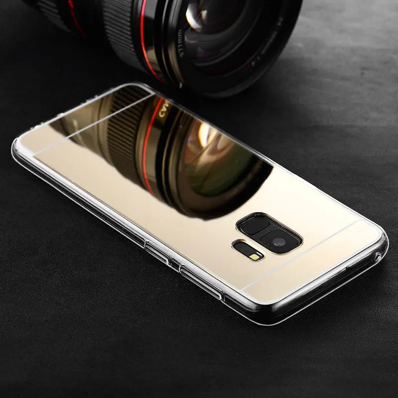 Роскошный Золотой зеркальный Мягкий ТПУ чехол для Samsung Galaxy J4 Plus J415F J415 + J6plus J8 J6 2018