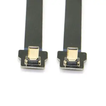 

CY Chenyang 90 Degree Up Angled FPV Micro HDMI Male to Micro HDMI FPC Flat Cable 20cm