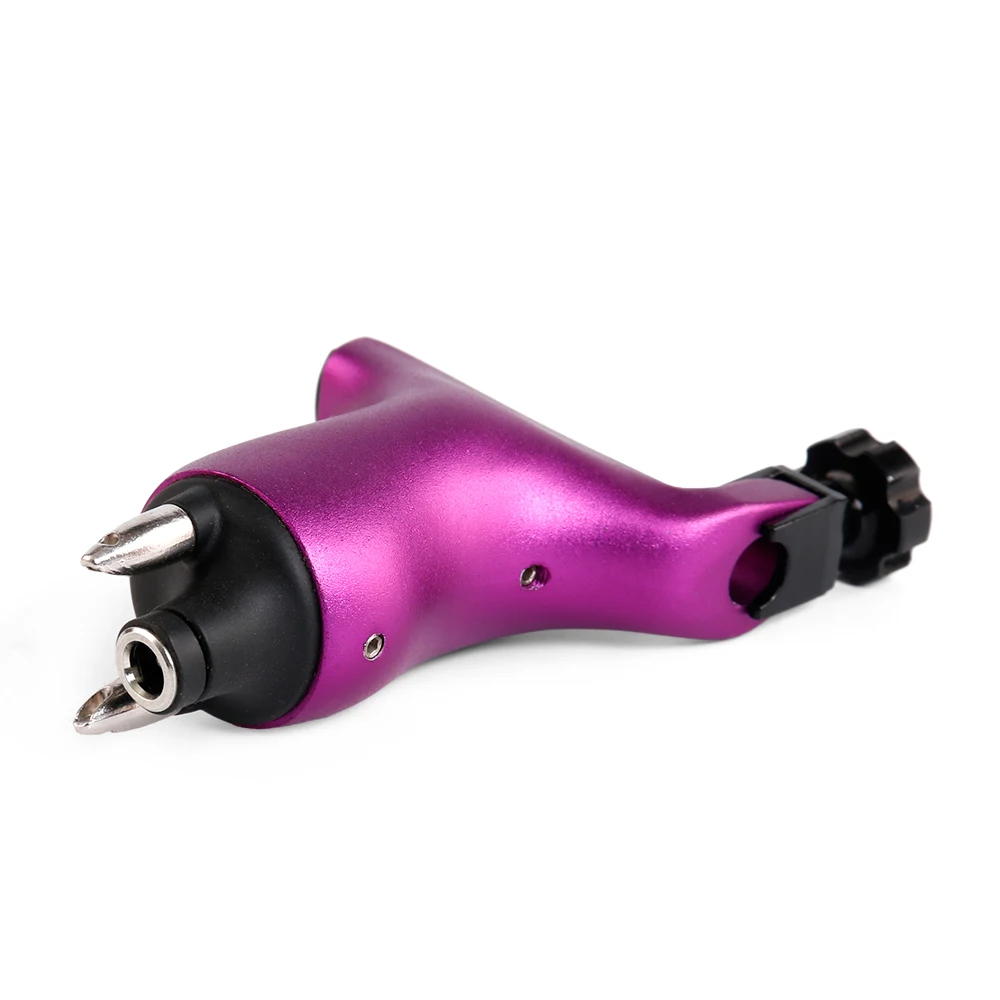 

Solong Tattoo Wizard Rotary Tattoo Machine Strong 4.5w Motor Air Craft Alu CNC Frame Dual Connections Purple M650-4CN