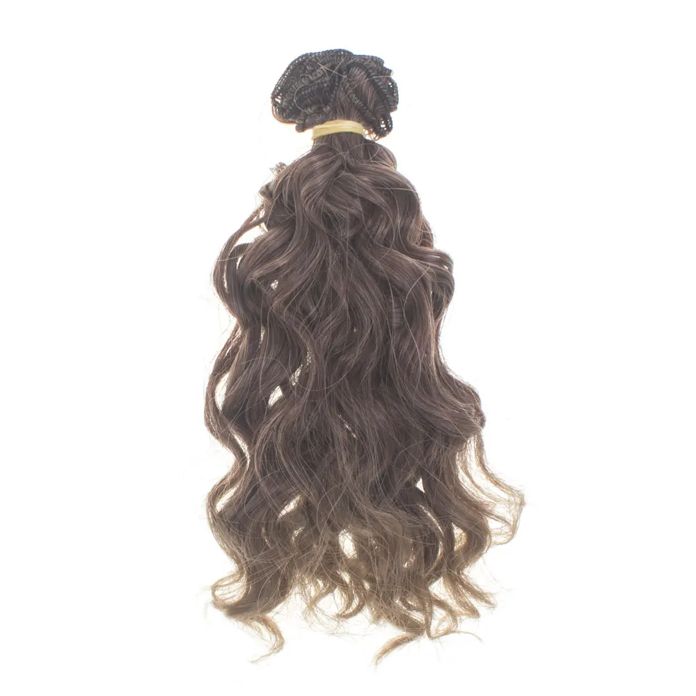 1 шт. 15 см синтетическое волокно винт вьющиеся волосы для наращивания для всех кукол DIY аксессуары - Цвет: 5-33T22