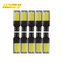 10x carro t10 w5w conduziu a luz do sinal de volta cob canbus luz interior 5w5 12 v placa de licença auto cunha lateral tronco bagagem lâmpada branco