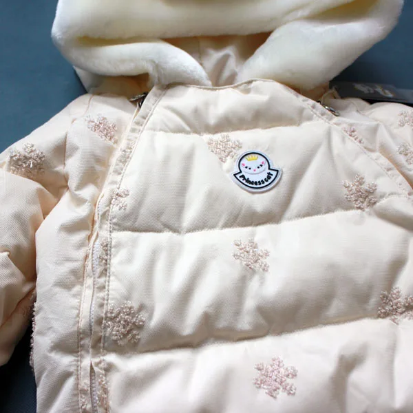 Зимний пуховый комбинезон для малышей 0-2 лет, жаккардовый пуховик