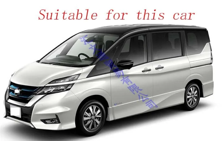 Для NISSAN SERENA C27 ABS Хром Матовый двери окна подлокотника переключатель Панель отделка молдингом