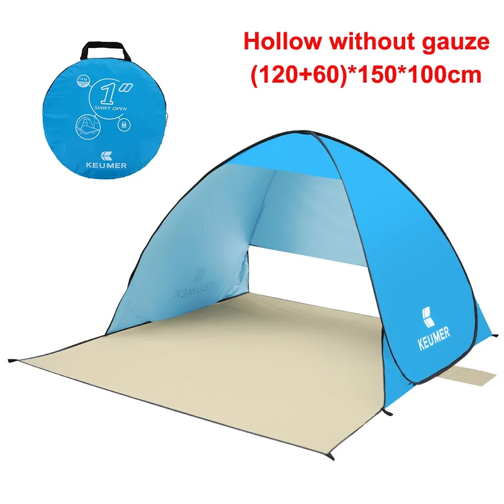 Автоматическая кемпинговая палатка Корабль из RU Пляжная палатка Мгновенный Всплывающий Открытый Анти УФ тент палатки летний открытый солнцезащитный навес - Цвет: blue 2 S