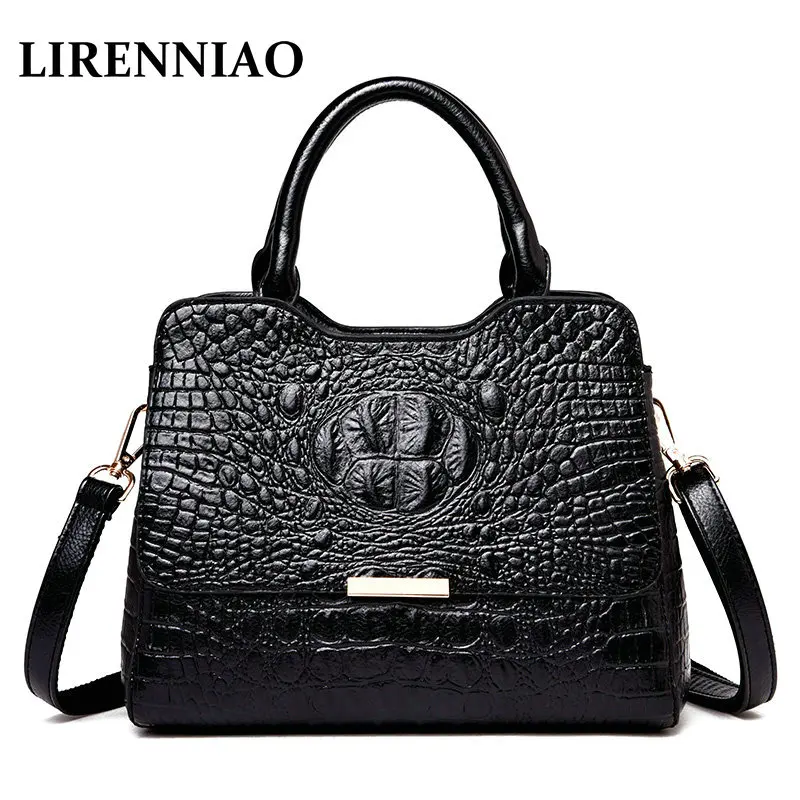 

QIAOBAO Alligator Womens Bags Famous Brand Leather Female Crocodile pattern Shoulder Bag Designer Handbags Women Handbag