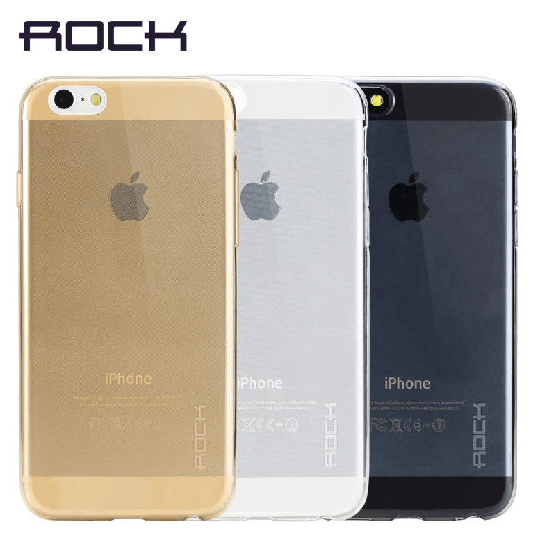ROCK Ultra Slim Phone Case For iPhone 6 6S Silcone Soft Cover Apple 6plus 6s Plus Cases Clear Back Covers |