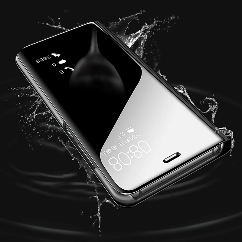 Роскошный 360 Защитный чехол книжка для Huawei Honor 8X 8C 8A 8S 7S 10 Lite Light lite Play Mirror кожаный