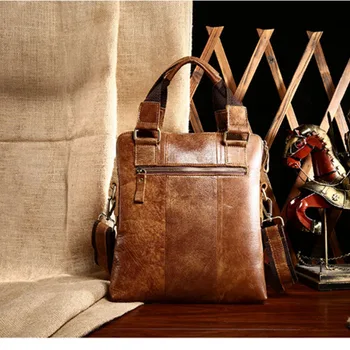 

Genuine Leather Bag Men Bag Cowhide Men Crossbody Bags Men's Travel Shoulder Bags Tote Laptop Briefcases Handbags