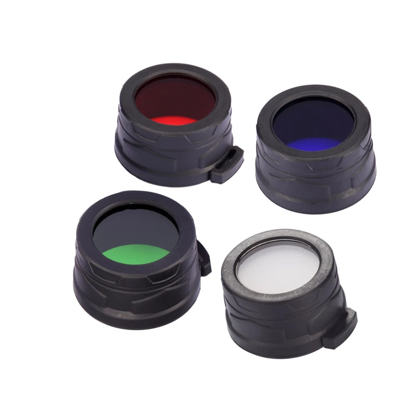 NITECORE 40 мм фильтр NFR40 NFB40 NFG40 NFD40 подходит для фонарика с головкой MH25 EA4 P25 | Лампы и