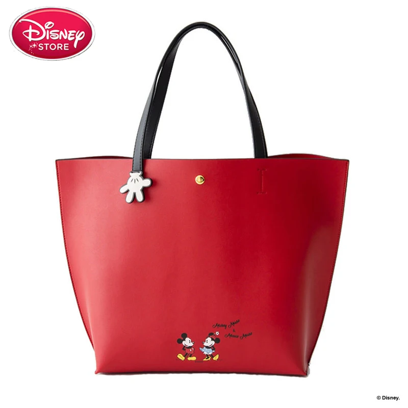 Оригинальные сумки disney, многофункциональная сумка для подгузников, модная сумка для покупок, сумка для детской коляски с Микки и Минни Маус - Цвет: red