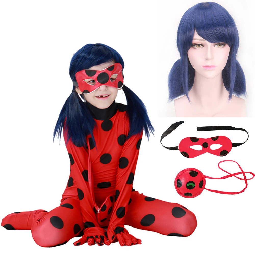 

Spandex Ladybug Costume for Adult Kids Girls Jumpsuit Costumes Lady Bug Zentai Suit for Halloween Cosplay