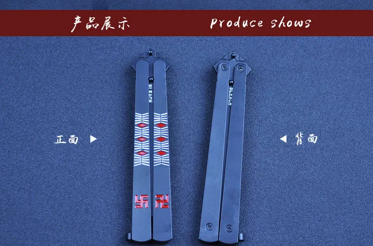 Япония Аниме бабочка KnivesToys BALISONG металлический тренажер стальные ножи из сплава не острый нож новинка игрушки подарок игра
