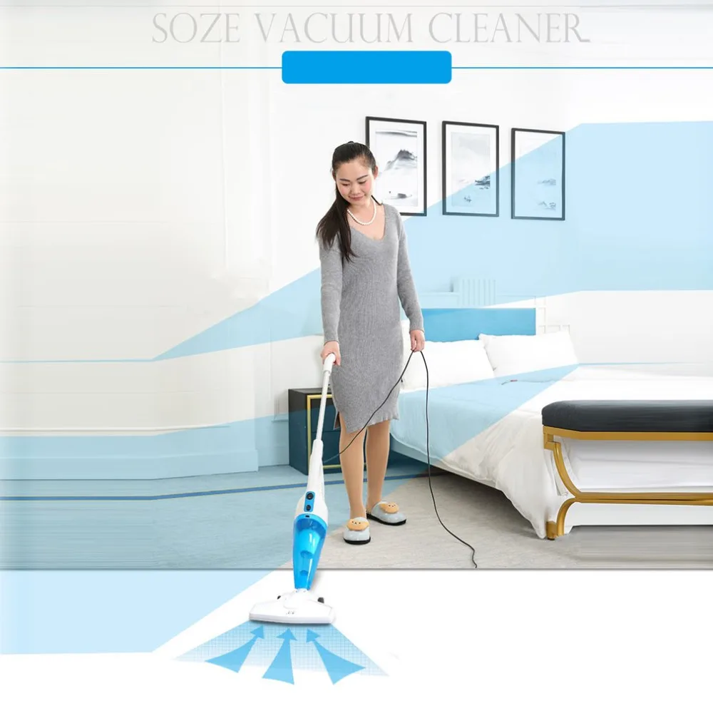 

Hot Hand-push 2 in 1 Handheld Vacuum Cleaner Sweeping Machine 650W Low Noise Dust Collector Home Rod Aspirator Carpet Cleanner