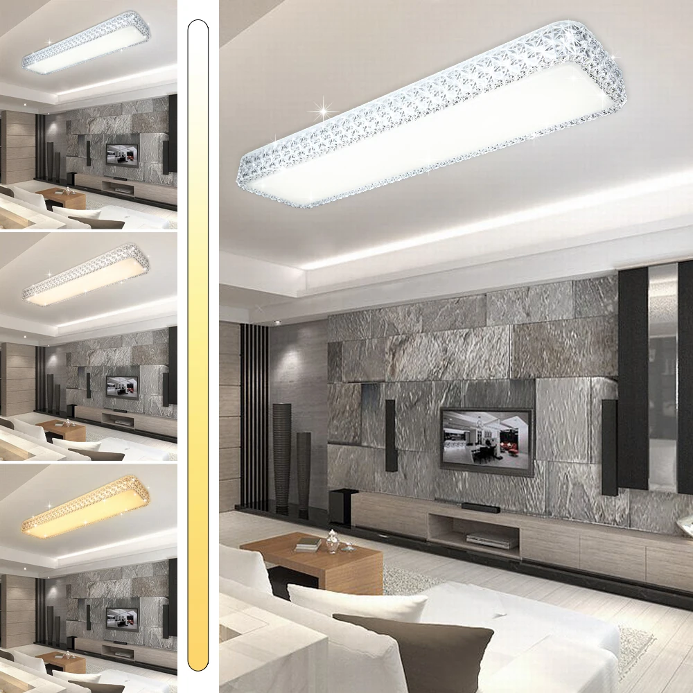 

Farbwechsel Modern LED Ceiling Light Acryl Assembled Lamp 30W for Kitchen Living Room Bedroom