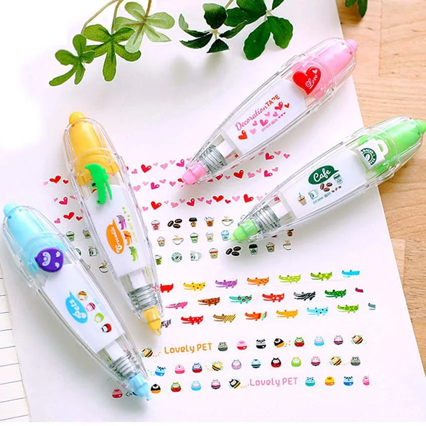 

Cartoon Correction Tape Stamp Pen Gift Princess Birthday Party Decoration Kids Supply Baby Shower Party Favors Girl Boy
