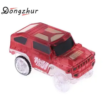 

Children Electronics Car Toys With Flashing Lights Led Light Up Car toy luminous track off-road vehicle accessories Color random