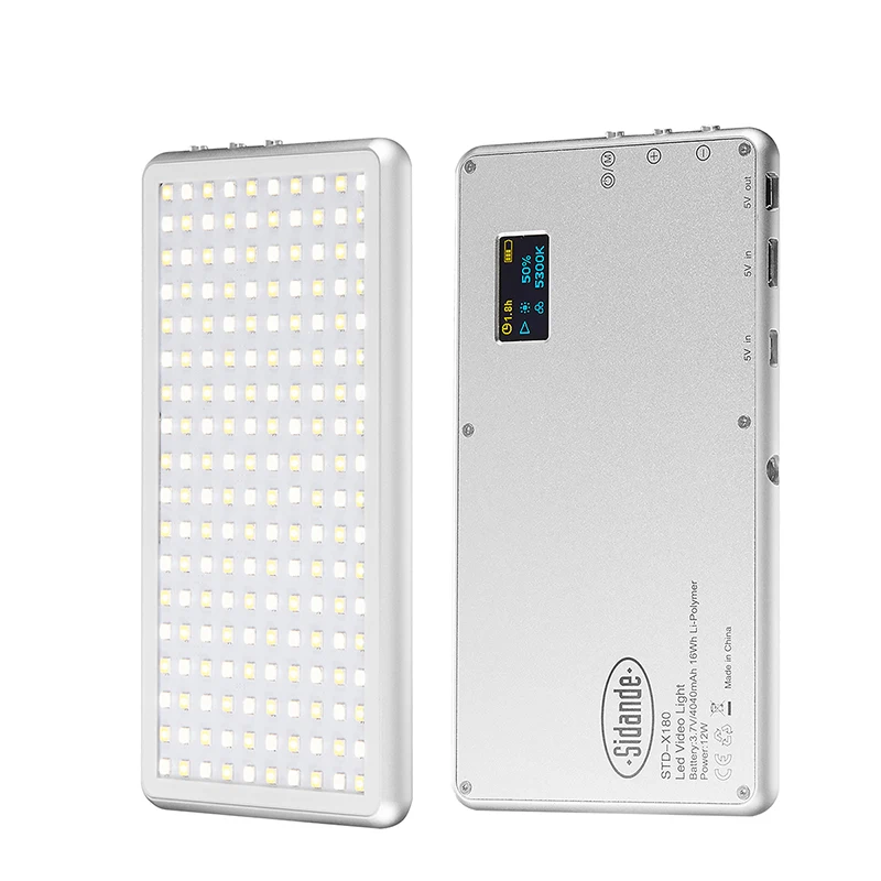  X-180 3200-5600K Dimmable Thin Utral LED Video Light On Camera Photography Lighting DSLR Camera Lam - 32961752552