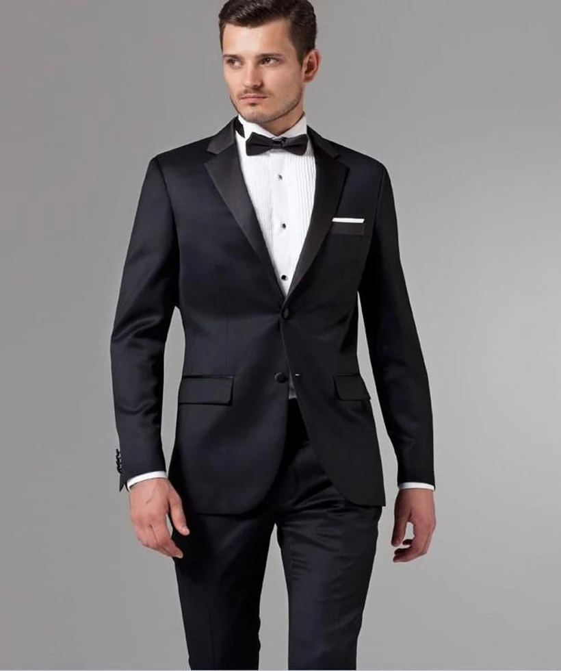 Custom high quality black fashion/groom suit/best man suit/PROM dresses ...