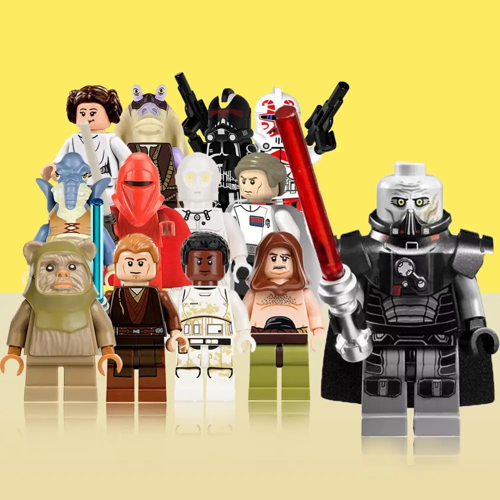 

Star wars nouveau Playmobil mini Building blocks Figures Darth Vader Anakin Liea Skywalker Solo Dark Lord Duplo DIY Kids gift