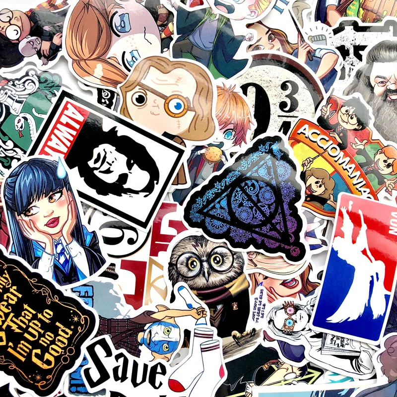 53PCS Harry Hogwarts Potter waterproof Graffiti Stickers Cartoon DIY Decals Sticker for Skateboard Fridge laptop phone Luggage 53PCS Harry Hogwarts Potter waterproof Graffiti Stickers Cartoon DIY Decals Sticker for Skateboard Fridge laptop phone Luggage