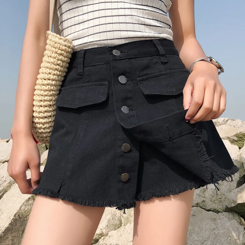 AreMoMuWha 2019 новая Корейская версия из Высокая Талия сухой джинсовый летние женские шорты свободные тонкие широкие ноги женские шорты НА