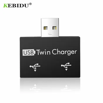 

KEBIDU 2Port USB 2.0 HUB Splitter Charger Mobile Phone Chargers USB Wall Travel Charging Power Adapter for iPhone Computer Mouse