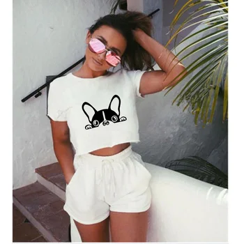 

French Bulldog Puppy Ironing on Heat Transfer Printed Patches Stickers for Clothes T-shirts Washable DIY Dog Patch Appliques