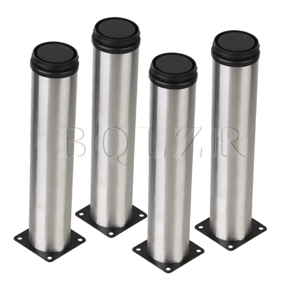 BQLZR 4 x Adjustable Metal Round Plinth Leg For Shelves Furniture Kitchen 50 x 250mm BQLZR 4 x Adjustable Metal Round Plinth Leg For Shelves Furniture Kitchen 50 x 250mm