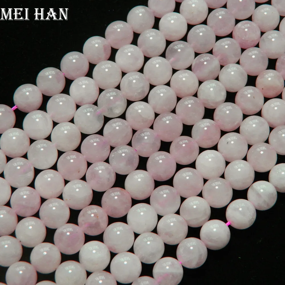 Meihan натуральный мадагаскарский розовый кварц 11 мм+-0,2 Гладкий Круглый драгоценный камень свободные бусины для самостоятельного изготовления ювелирных изделий дизайн