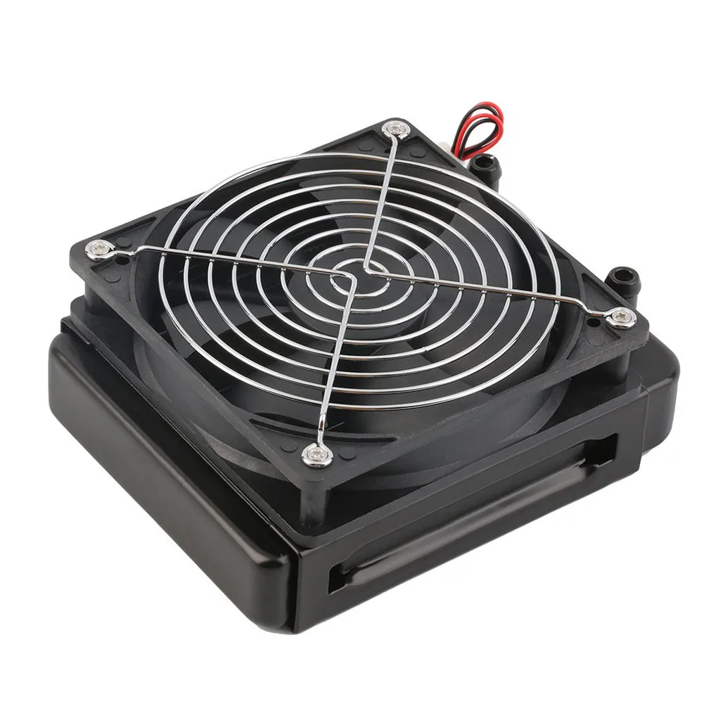 New Low Noise 120 x 120mm Water Cooling CPU Cooler Row Heat Exchanger Radiator with Fan foin