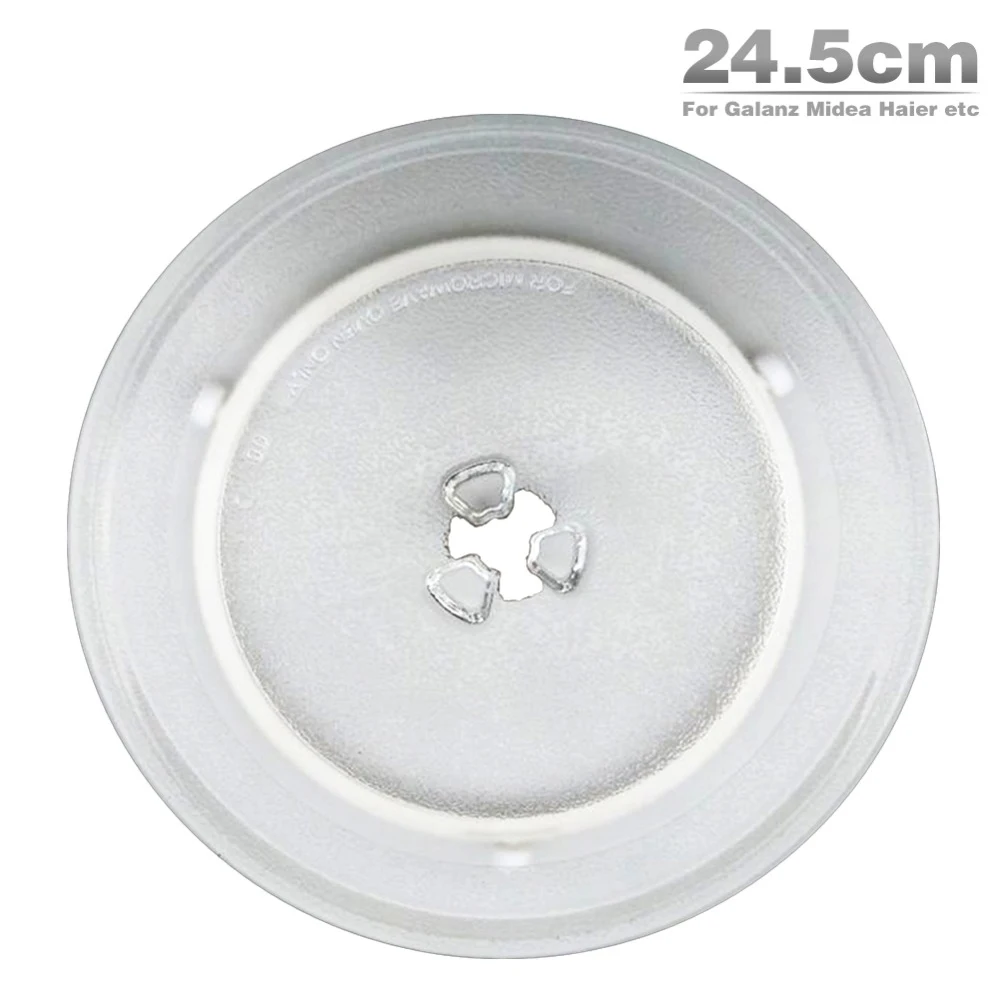 Free Shipping High quality 24 5cm Microwave Oven Glass Plate for Galanz Midea Haier etc Microwave
