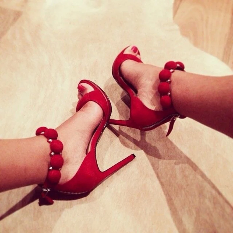 

Fashion Buttons Rivet Studs High Heels Designer Gladiator Sandals Red Black Women Pumps Party Dress Sexy Wedding Shoes Woman