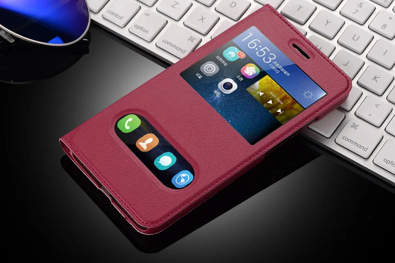 Leather Case For Huawei Honor 4C Pro Flip back Cover For Huawei 4C Pro Honor TIT-L01 Protective Phone Bag Cases Fundas Window